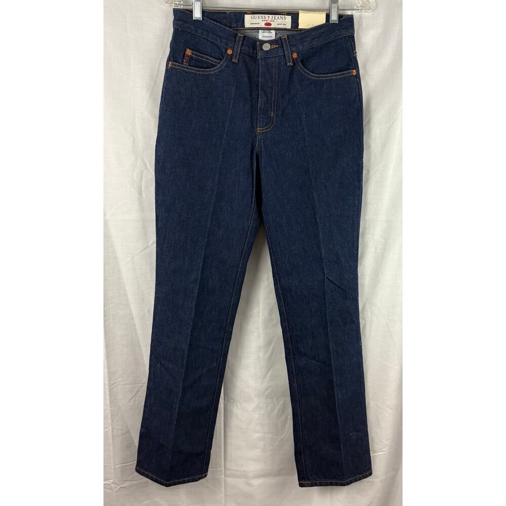 NOS Vintage Guess Denim Jeans Low Waist Bootcut Size 27 Reg NWT